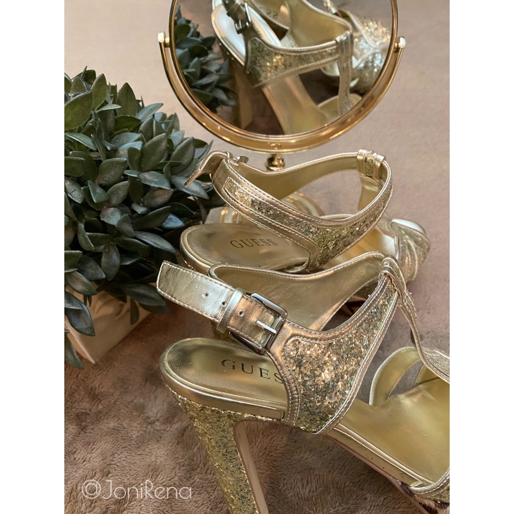 π₯Gold Cheetah/Leopard PLATFORMS | Size 7 π₯ - Picture 3 of 8